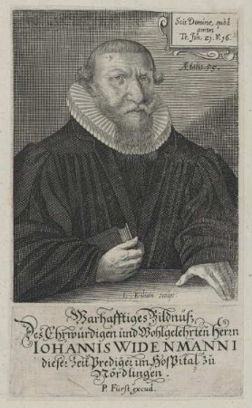 Bildnis des Iohannis Widenmannus