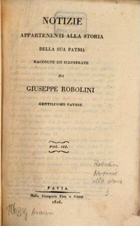 Notizie appartenenti alla storia della sua patria, 3