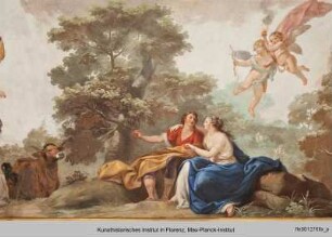 Deckenbild mit Szenen aus dem Orlando Furioso
