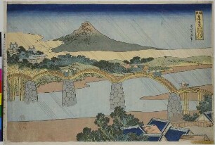 Die Kintai-Brücke in der Provinz Suo, aus der Serie: Berühmte Brücken aus den Provinzen