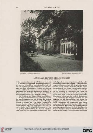 Landhaus Lepsius - Berlin-Dahlem