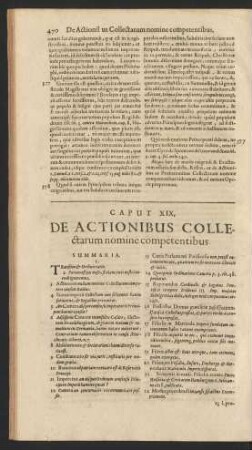 Caput XIX. De Actionibus Collectarum nomine competentibus.