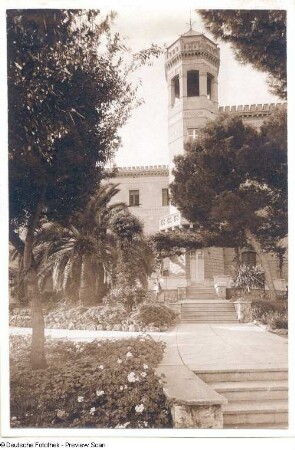 Villa Igiea : Ansicht von der Treppenanlage