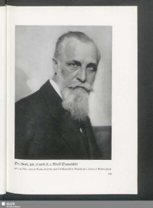 Dr. theol., jur. et med. h. c. Adolf Damaschke