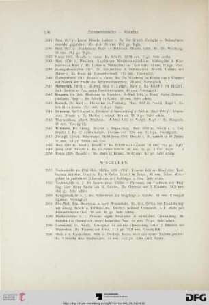 Miscellan (Nr. 2551-2564)