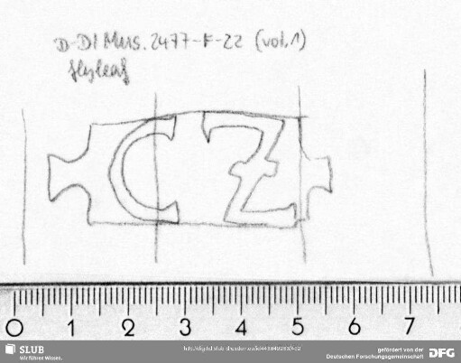 W-Dl-584 Posthornschild (gekrönt) + Marke / "CZ"