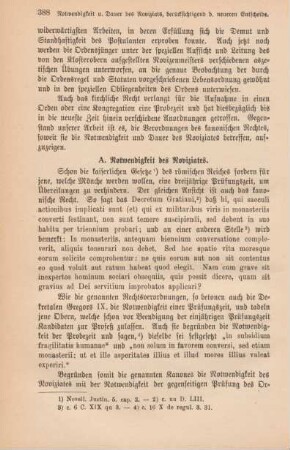 387-396 Die Notwendigkeit und Dauer des Noviziats mit besonderer Berücksichtigung der neueren Entscheidungen