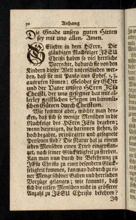 50-55, Die Gnade unsers guten Hirten sey mit ...