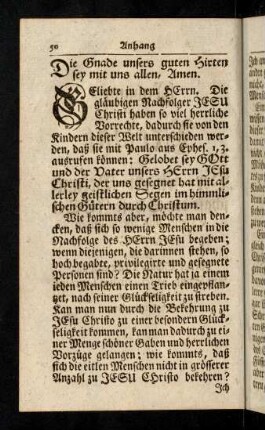 50-55, Die Gnade unsers guten Hirten sey mit ...