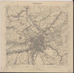 Section Chemnitz aus: Topographische Karte (Äquidistantenkarte) Sachsen