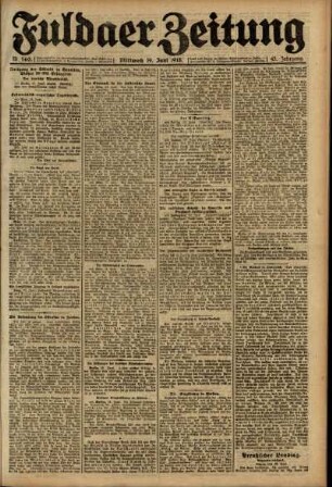 Ausgabe vom Mittwoch, den 19. Juni 1918.
