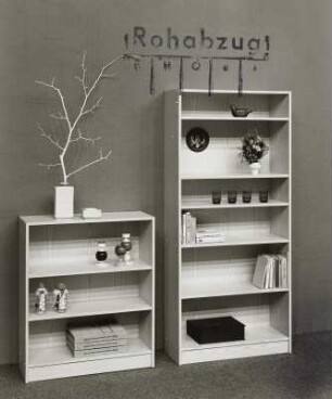 Regal : Zwei Regale (1983; VEB Möbelwerk Quedlinburg)