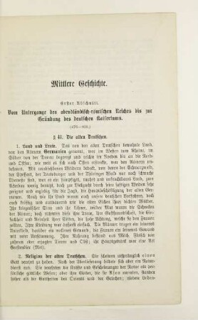 Mittlere Geschichte