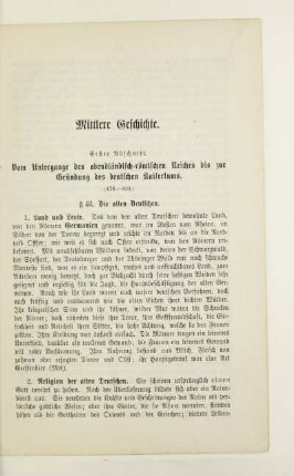 Mittlere Geschichte