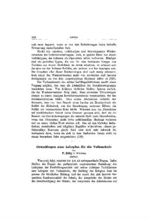 Grundfragen zum Lehrplan für die Volksschule : (Schluß)