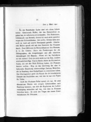 Den 7. März 1901