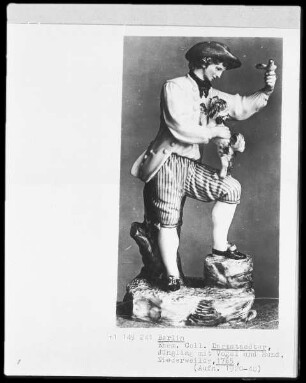 Jüngling mit Vogel und Hund