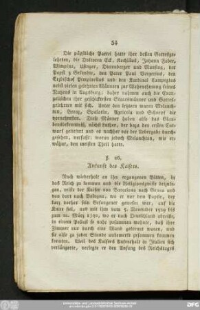 §. 26. Ankunft des Kaisers.