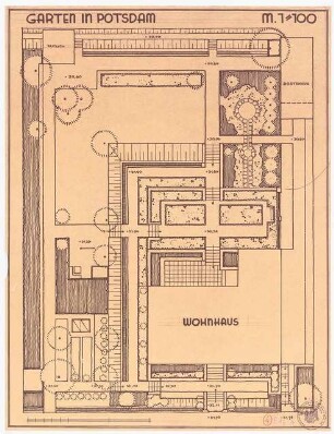 Garten, Potsdam: Grundriss 1:100