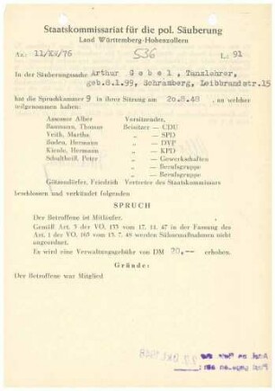 Gebel, Arthur