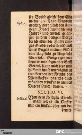 Sectio. VI.