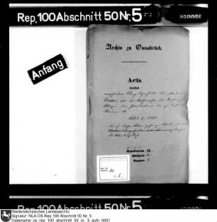 Verschiedene Angelegenheien des Fleckens Vörden Enthält u.a.: Ratswahl; Rechnungsablage; Jurisdiktion; Steuerleistungen
