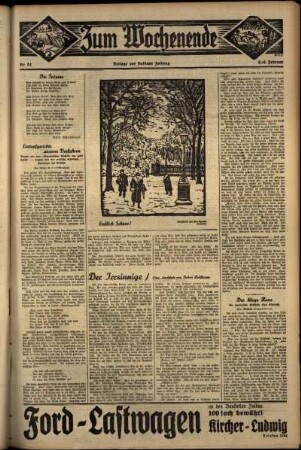 Zweite Ausgabe vom Samstag, den 08. Februar 1936.