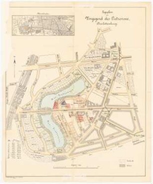 Umgebung des Lietzensee, Berlin-Charlottenburg: Lageplan 1:2000