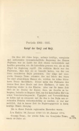 V. Periode 1068 - 1185