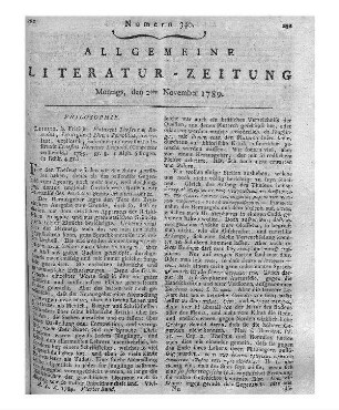 Patriotisches Archiv für die Schweiz / angelegt von einer helvetischen Gesellschaft. - Basel : Flick Th. 1. 1789