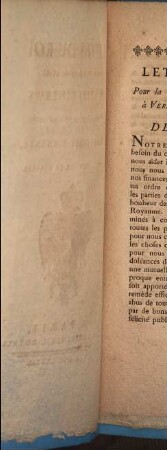 Lettre du Roi pour la convention des états-généraux à Versailles, le 27 Avril 1789, et règlement y annexé, pour la Province de Navarre