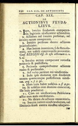 Cap. XIX. De actionibus feudalibus.