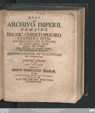 De Archivo Imperii