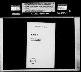 Gemeinderechtsverhältnisse in Amstetten, Aufhausen, Böhmenkirch, Bräunisheim mit Sontbergen, Deggingen, Ditzenbach und Donzdorf