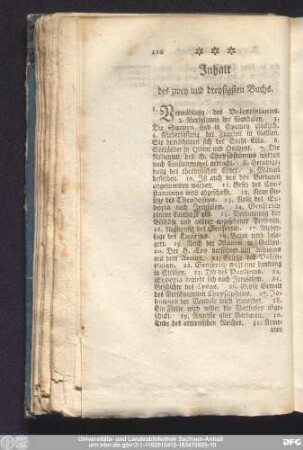 Inhalt des zwey und dreßsigsten Buchs.
