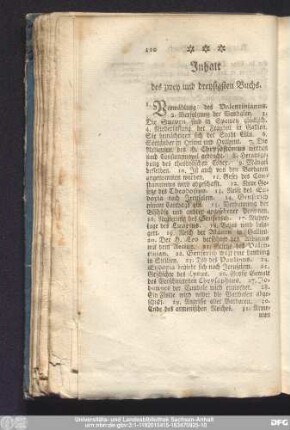Inhalt des zwey und dreßsigsten Buchs.