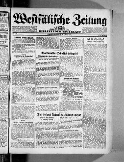 Westfälische Zeitung : Bielefelder Tageblatt