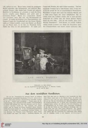 Aus dem nordischen Kunstleben / Kunstausstellungen / Kunstauktionen / Aus der Kunstwelt / Aus der Museumswelt