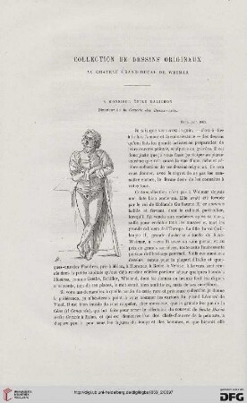 2. Pér. 2.1869: Collection de dessins originaux au château grand-ducal de Weimar