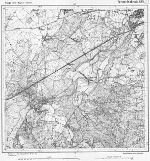 689 Fürstenfeldbruck Topographische Karte von Bayern 1:25.000 [Positionsblätter]
