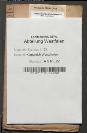 Die beiden Pfarrstellen zu Levern im Distrikt Minden