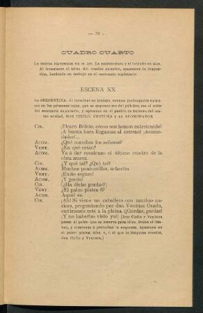Cuadro cuarto. - La revista nueva