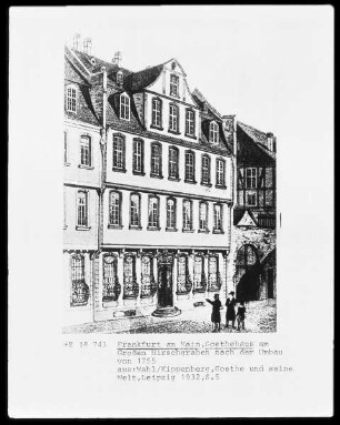 Goethes Geburtshaus am Großen Hirschgraben nach dem Umbau von 1755