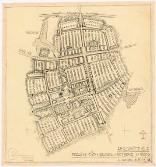 Neugestaltung Berlin, Selchow, Rotberg: Grundplan 1:10000
