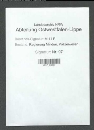Polizeiverwaltung in Bielefeld, Band 4