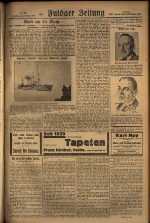 Dritte Ausgabe vom Sonntag, den 10. März 1929.