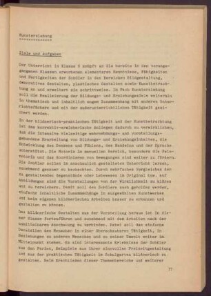 Kunsterziehung