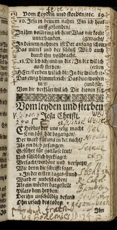 Vom leyden und sterben Jesu Christi.