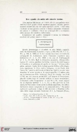 Breve appendice alla notizia sulle catacombe tuscolane