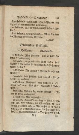 Siebender Auftritt.